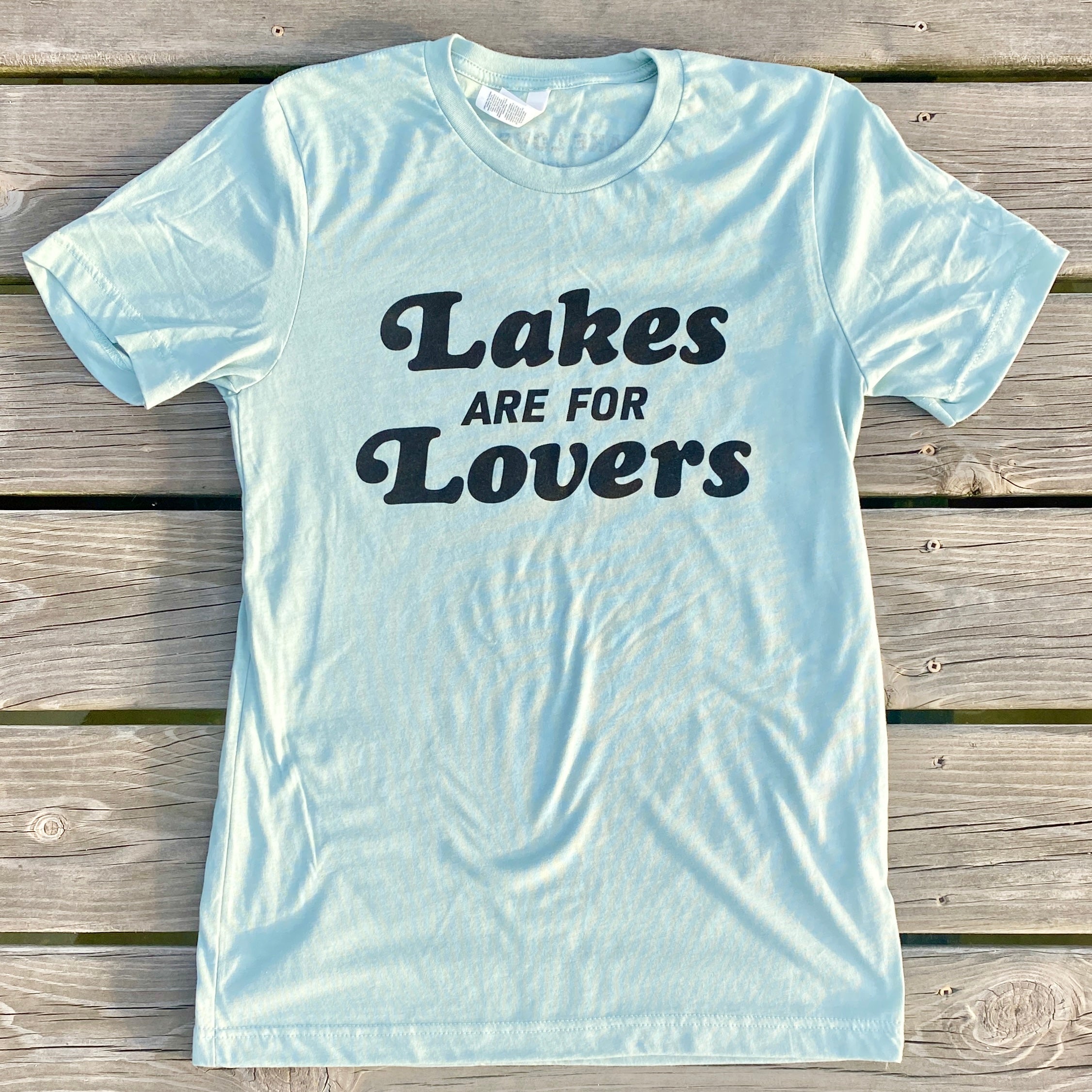 lakes are for lovers tee dusty blue