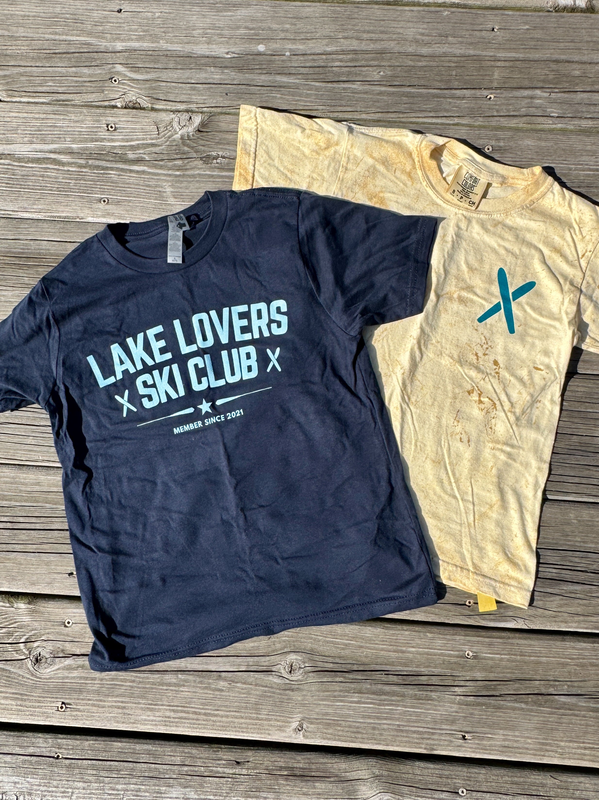 ski club tee navy kids