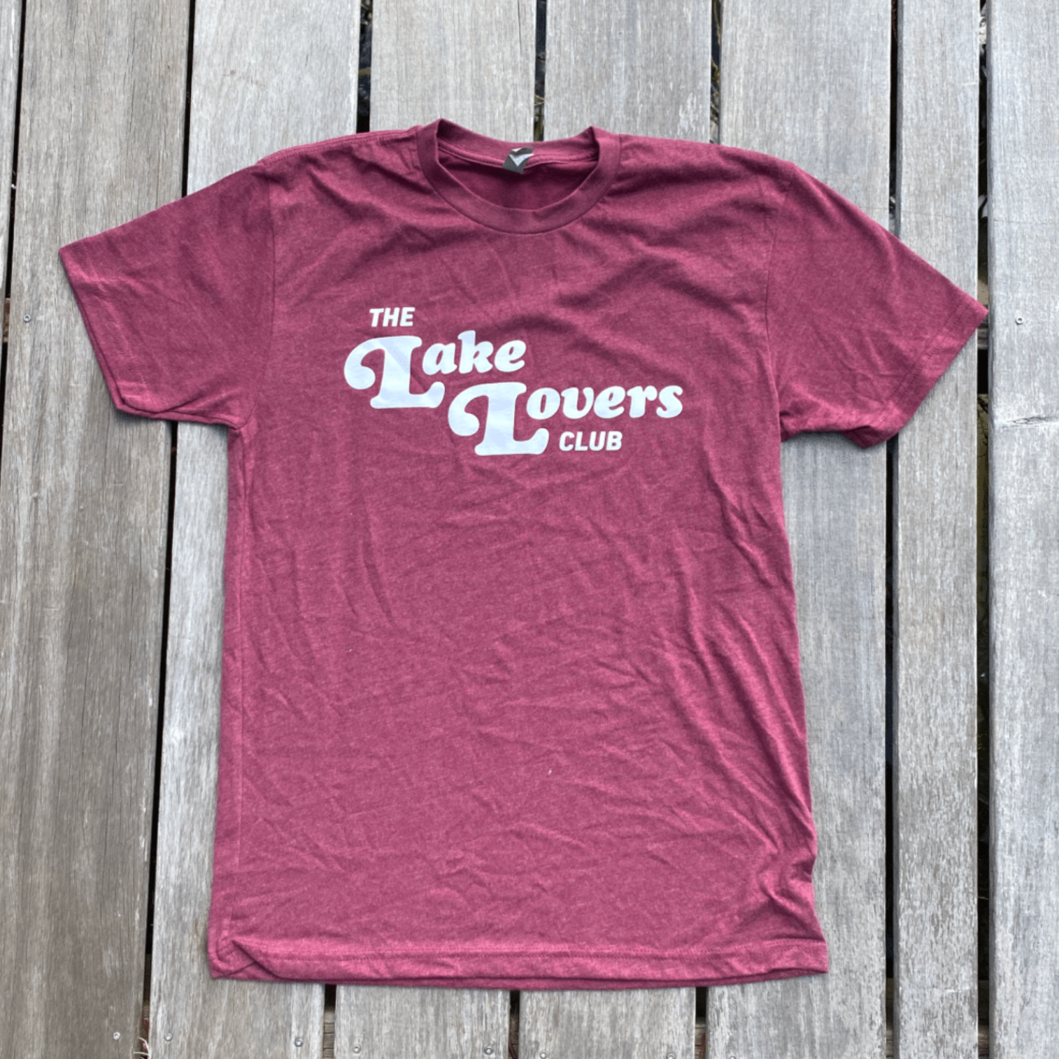retro tee maroon