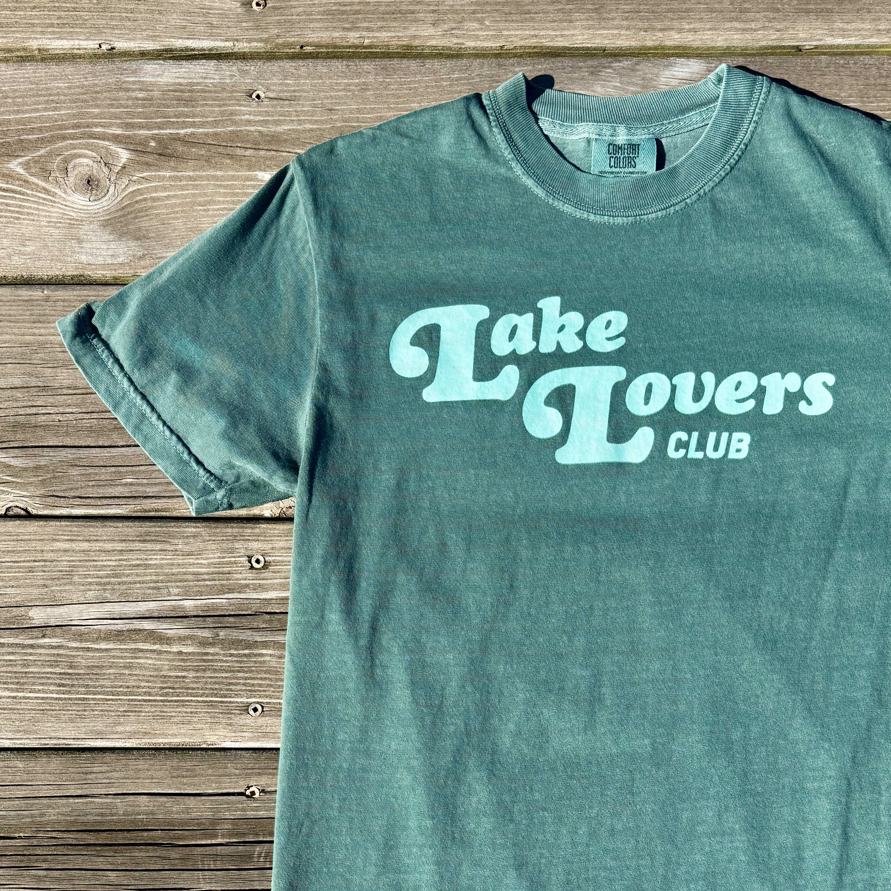 retro tee teal
