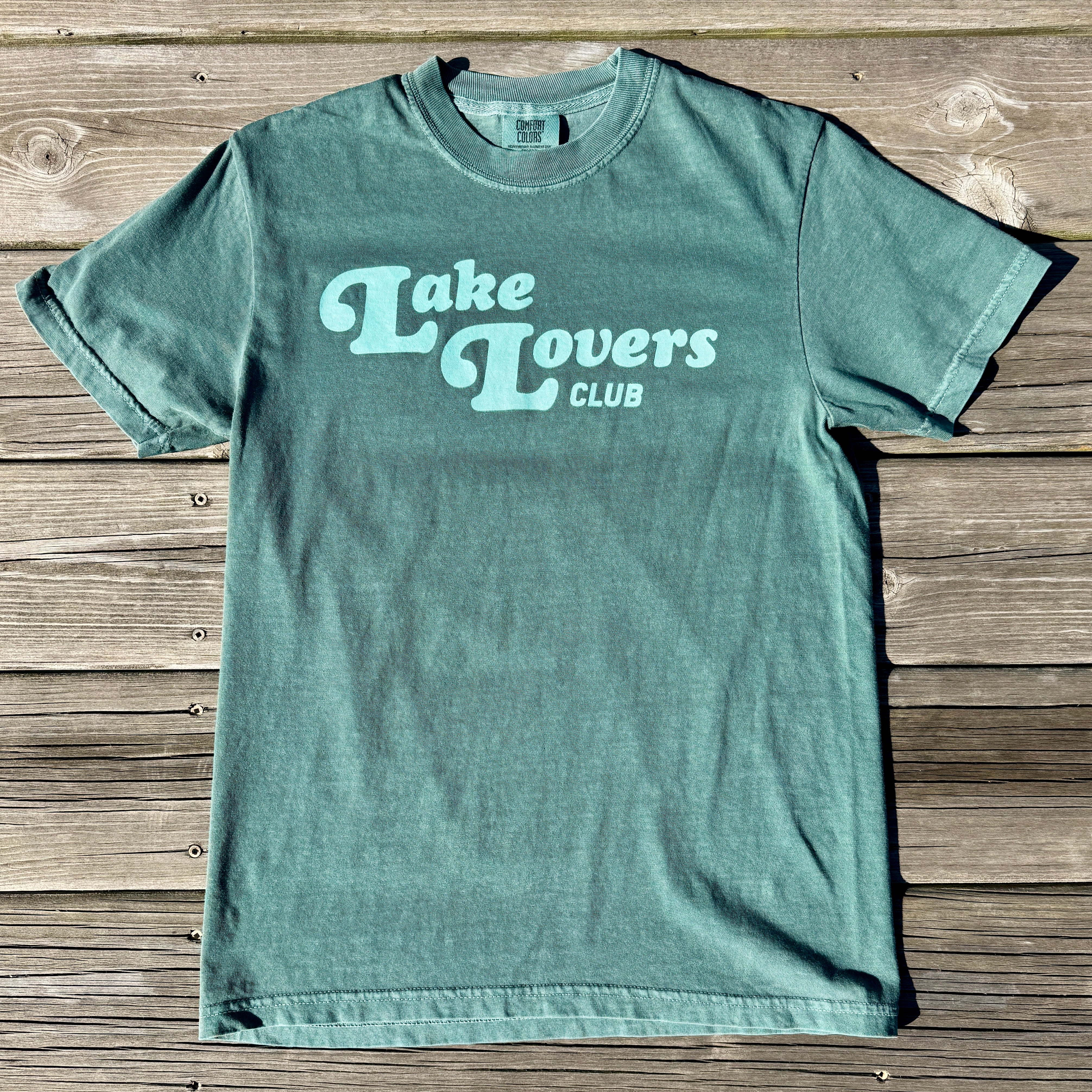 retro tee teal
